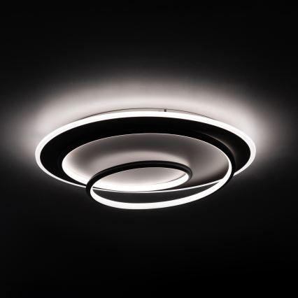 BRILAGI - Plafonnier LED dimmable FLARE LED/70W/230V 3000-6000K Ø 50 cm blanc/noir + télécommande