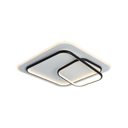 Brilagi - Plafonnier LED dimmable FLARE LED/81W/230V 3000-6000K 50x50 cm blanc/noir + télécommande