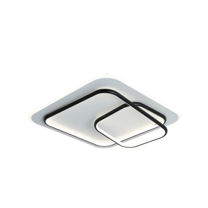 Brilagi - Plafonnier LED dimmable FLARE LED/81W/230V 3000-6000K 50x50 cm blanc/noir + télécommande