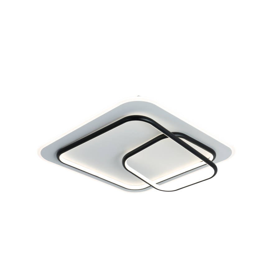 Brilagi - Plafonnier LED dimmable FLARE LED/81W/230V 3000-6000K 50x50 cm blanc/noir + télécommande