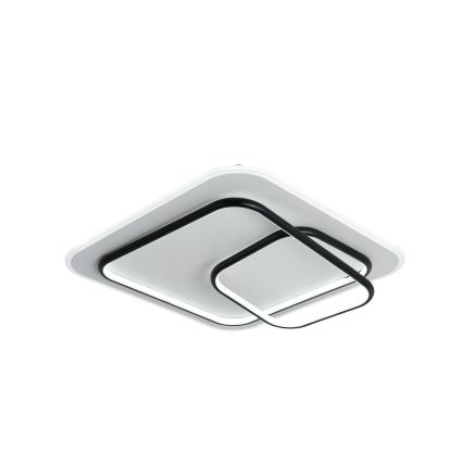 Brilagi - Plafonnier LED dimmable FLARE LED/81W/230V 3000-6000K 50x50 cm blanc/noir + télécommande
