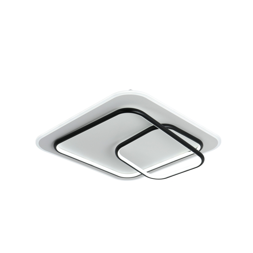 Brilagi - Plafonnier LED dimmable FLARE LED/81W/230V 3000-6000K 50x50 cm blanc/noir + télécommande
