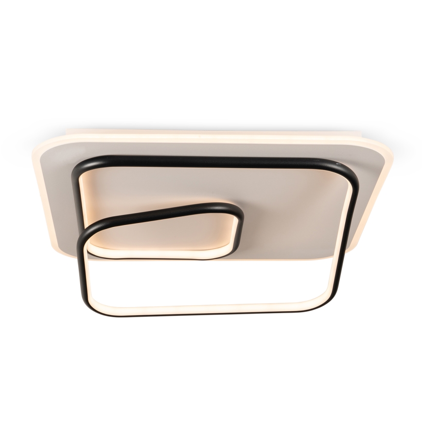 BRILAGI - Plafonnier LED dimmable FLARE LED/81W/230V 3000-6000K 50x50 cm blanc/noir + télécommande