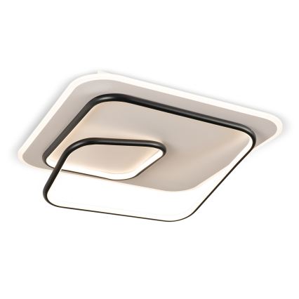 BRILAGI - Plafonnier LED dimmable FLARE LED/81W/230V 3000-6000K 50x50 cm blanc/noir + télécommande