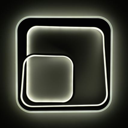 BRILAGI - Plafonnier LED dimmable FLARE LED/81W/230V 3000-6000K 50x50 cm blanc/noir + télécommande