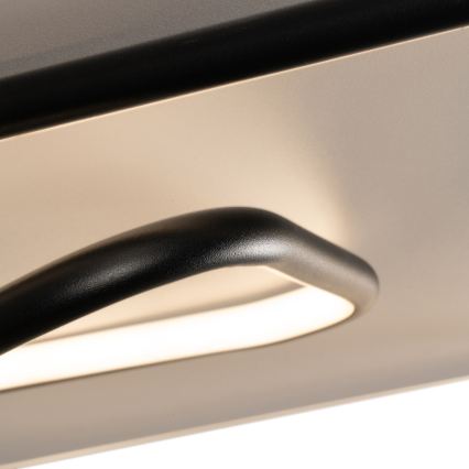BRILAGI - Plafonnier LED dimmable FLARE LED/81W/230V 3000-6000K 50x50 cm blanc/noir + télécommande
