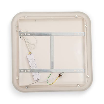 BRILAGI - Plafonnier LED dimmable FLARE LED/81W/230V 3000-6000K 50x50 cm blanc/noir + télécommande