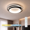 BRILAGI - Plafonnier LED dimmable FLARE LED/84W/230V 3000-6000K 47x51 cm noir + télécommande