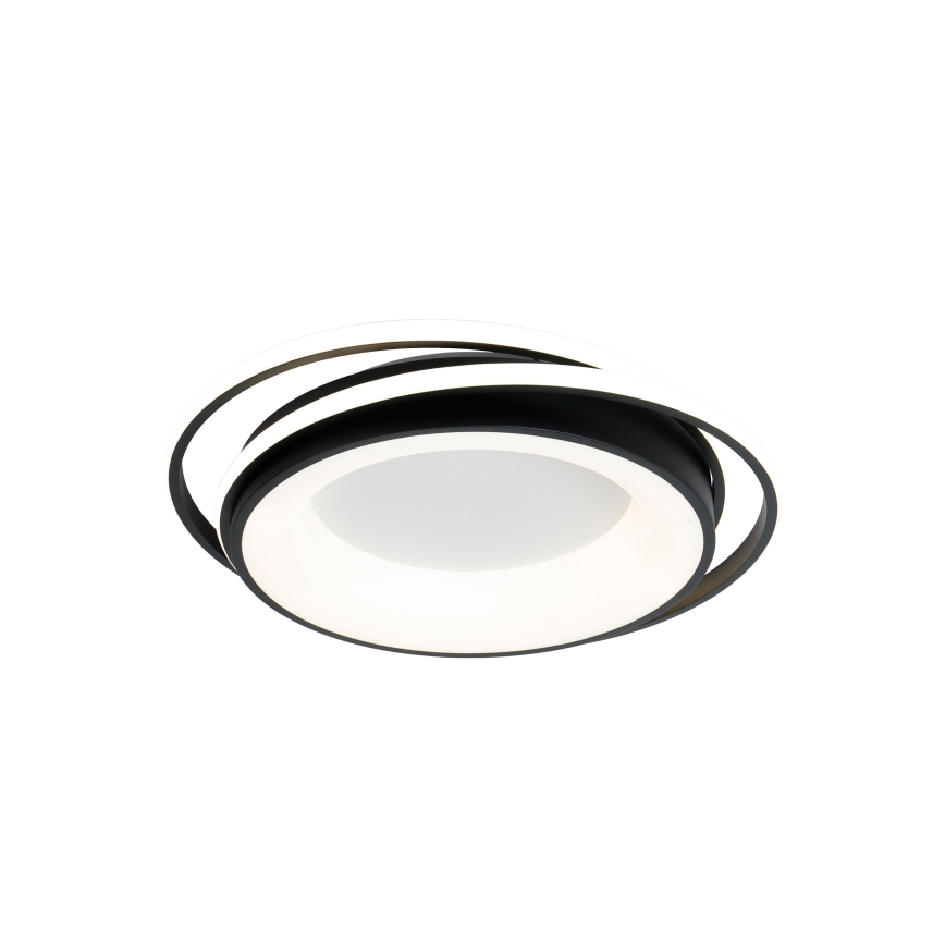 Brilagi - Plafonnier LED dimmable FLARE LED/84W/230V 3000-6000K 47x51 cm noir + télécommande