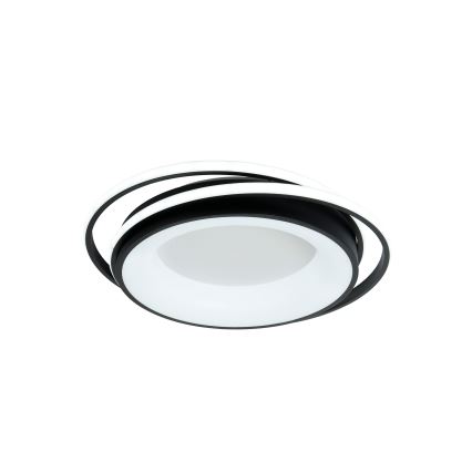 Brilagi - Plafonnier LED dimmable FLARE LED/84W/230V 3000-6000K 47x51 cm noir + télécommande