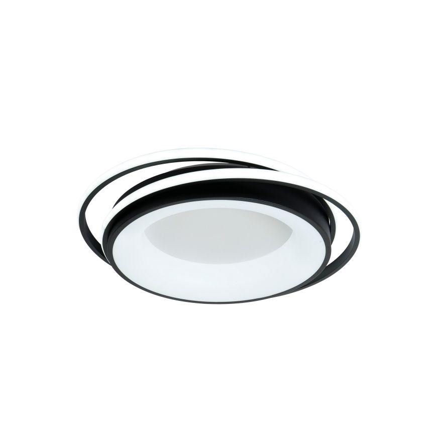 Brilagi - Plafonnier LED dimmable FLARE LED/84W/230V 3000-6000K 47x51 cm noir + télécommande