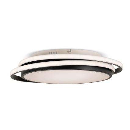 BRILAGI - Plafonnier LED dimmable FLARE LED/84W/230V 3000-6000K 47x51 cm noir + télécommande