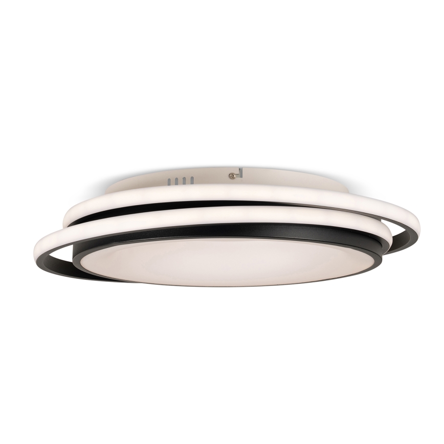 BRILAGI - Plafonnier LED dimmable FLARE LED/84W/230V 3000-6000K 47x51 cm noir + télécommande