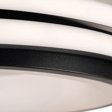 BRILAGI - Plafonnier LED dimmable FLARE LED/84W/230V 3000-6000K 47x51 cm noir + télécommande