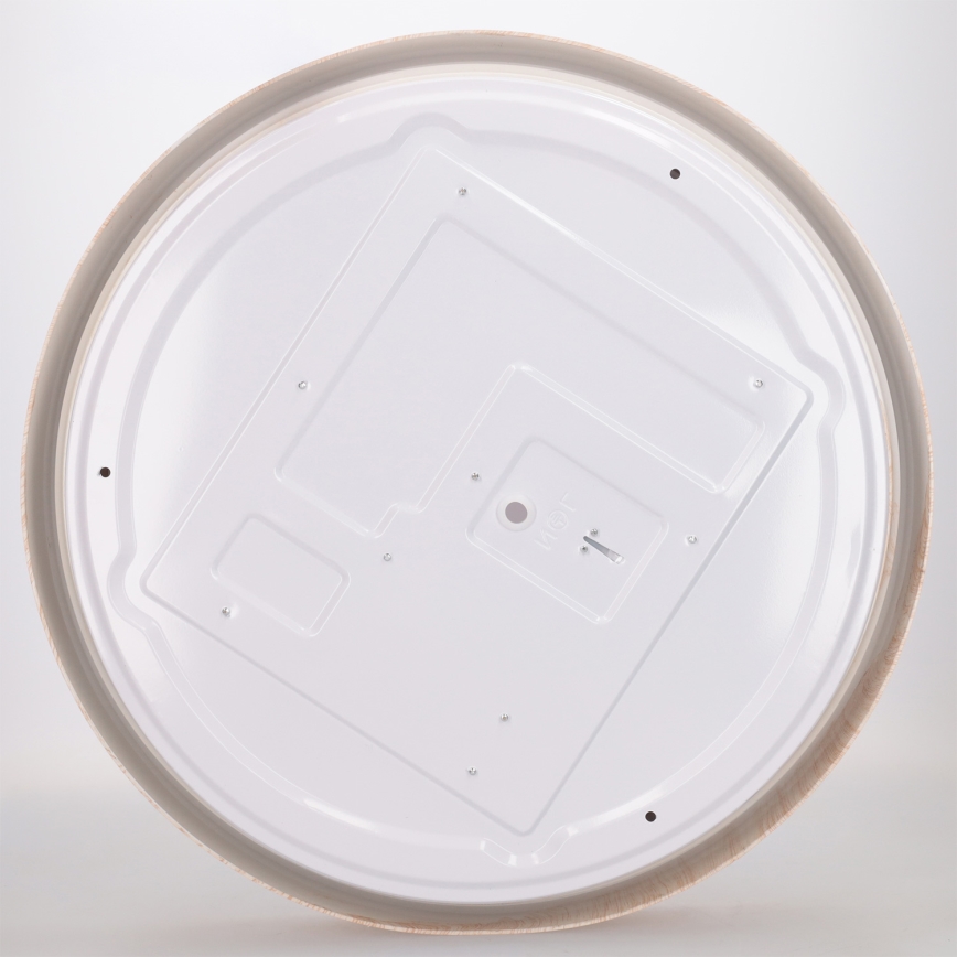 Brilagi - Plafonnier LED dimmable FLOCO LED/48W/230V Ø 40 cm décor bois/blanc + télécommande