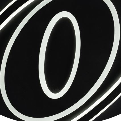 Brilagi - Plafonnier LED dimmable IRIS LED/78W/230V 3000-6000K 37x49 cm noir + télécommande incluse