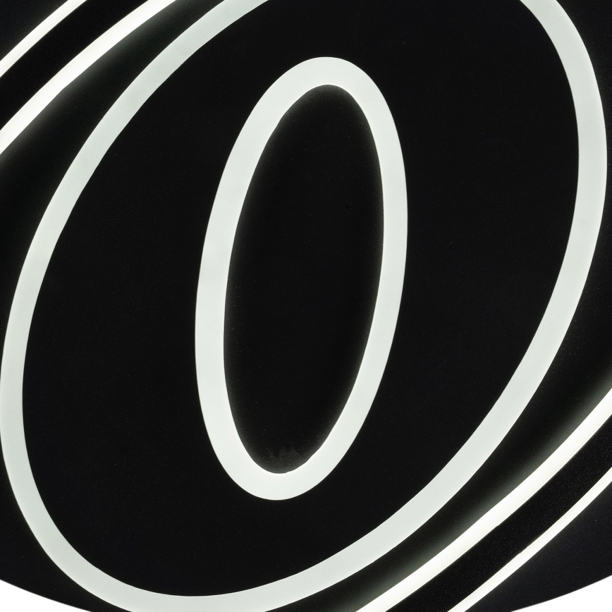 Brilagi - Plafonnier LED dimmable IRIS LED/78W/230V 3000-6000K 37x49 cm noir + télécommande incluse