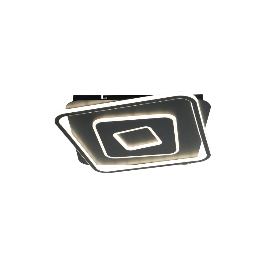 Brilagi - Plafonnier LED dimmable IRIS LED/98W/230V 3000-6000K 50x50 cm noir + télécommande