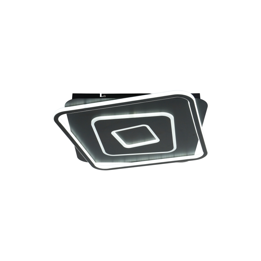 Brilagi - Plafonnier LED dimmable IRIS LED/98W/230V 3000-6000K 50x50 cm noir + télécommande