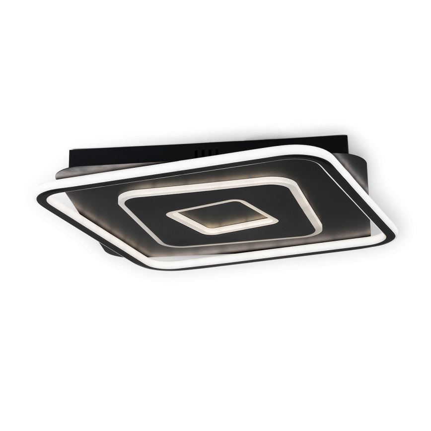 BRILAGI - Plafonnier LED dimmable IRIS LED/98W/230V 3000-6000K 50x50 cm noir + télécommande