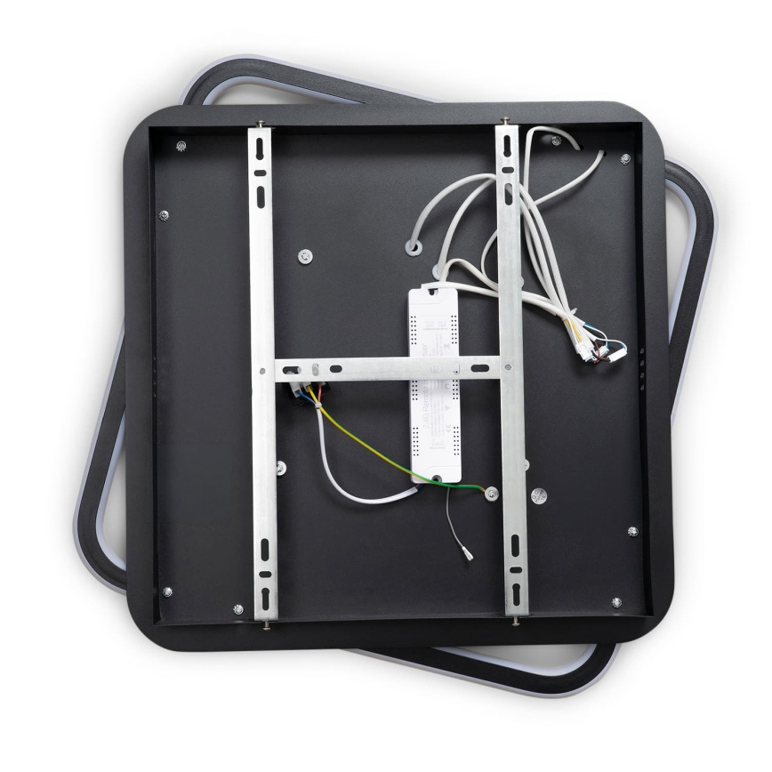 BRILAGI - Plafonnier LED dimmable IRIS LED/98W/230V 3000-6000K 50x50 cm noir + télécommande