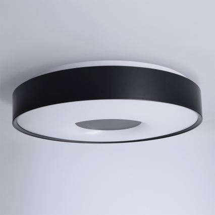 Brilagi - Plafonnier LED dimmable JAMIS LED/48W/230V 3000-6500K Ø 39 cm noir + télécommande