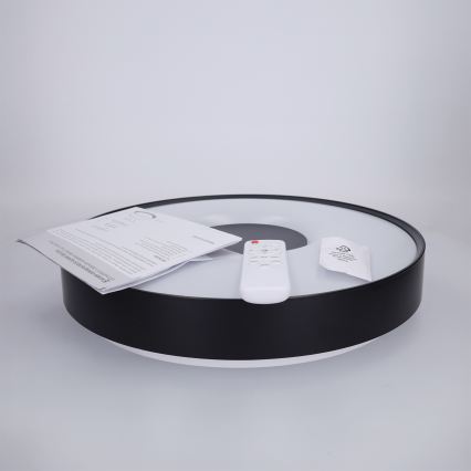 Brilagi - Plafonnier LED dimmable JAMIS LED/48W/230V 3000-6500K Ø 39 cm noir + télécommande