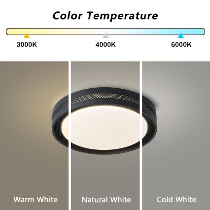 Brilagi - Plafonnier LED dimmable KREON LED/54W/230V 3000-6000K blanc Ø 38 cm + télécommande