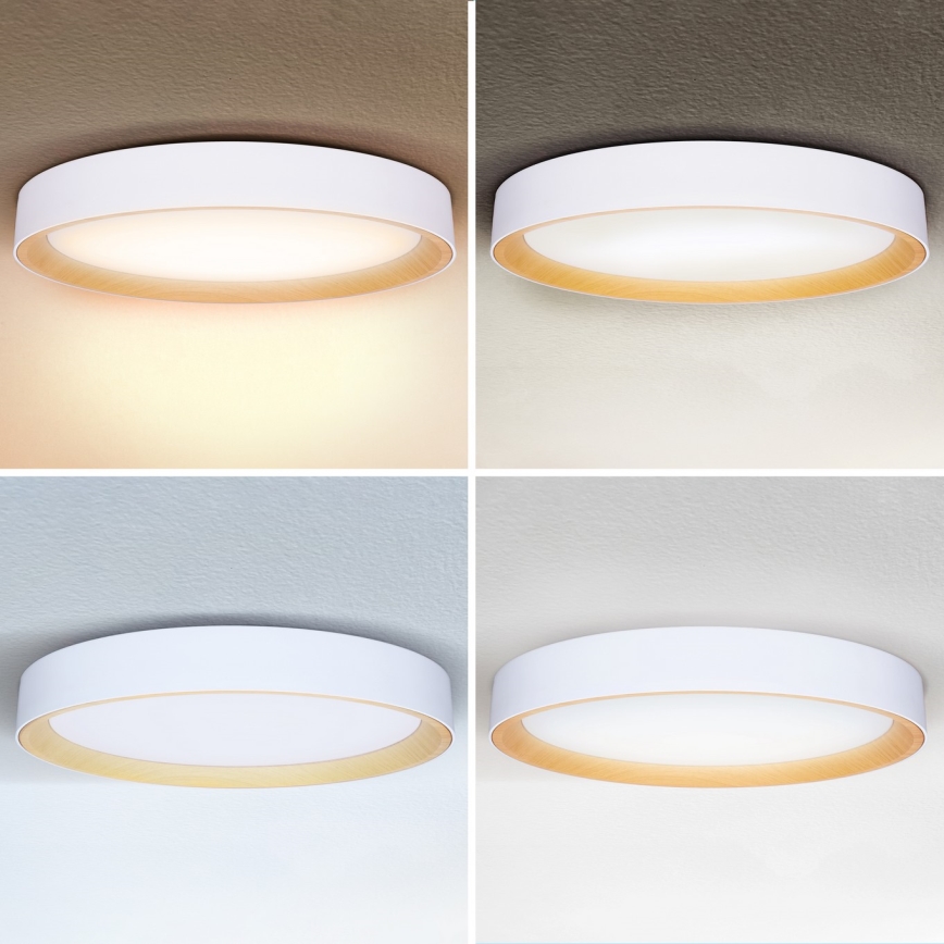 Brilagi - Plafonnier LED dimmable LARIOS LED/72W/230V blanc diam. 59 cm + télécommande
