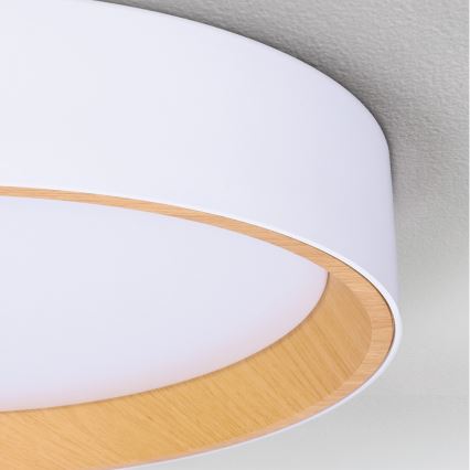 Brilagi - Plafonnier LED dimmable LARIOS LED/72W/230V blanc diam. 59 cm + télécommande