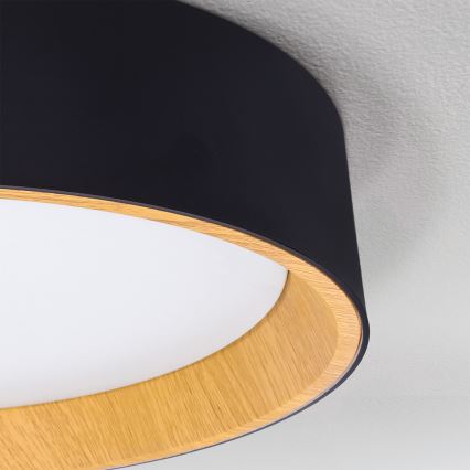 Brilagi - Plafonnier LED dimmable LARIOS LED/72W/230V 3000-6500K noir Ø 59 cm + télécommande