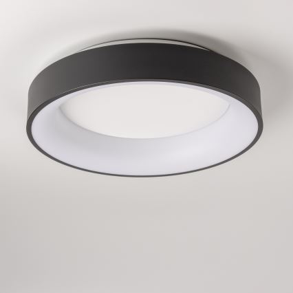 Brilagi - Plafonnier LED dimmable FALCON, 40 W, 230 V, 3000–6500 K, Ø 45 cm, noir, avec télécommande
