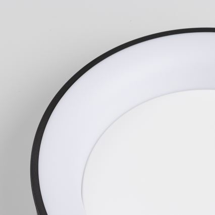 Brilagi - Plafonnier LED dimmable FALCON, 40 W, 230 V, 3000–6500 K, Ø 45 cm, noir, avec télécommande