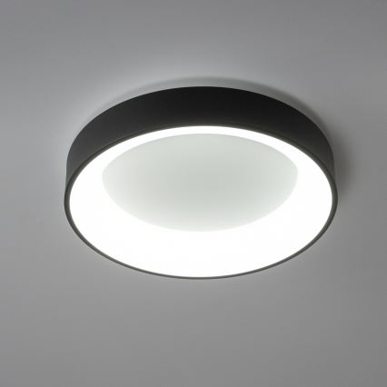 Brilagi - Plafonnier LED dimmable FALCON, 40 W, 230 V, 3000–6500 K, Ø 45 cm, noir, avec télécommande