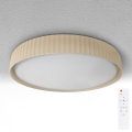 Brilagi - Plafonnier LED dimmable LUCIA, 60 W, 230 V, 3000–6500 K, Ø 59 cm, beige + télécommande