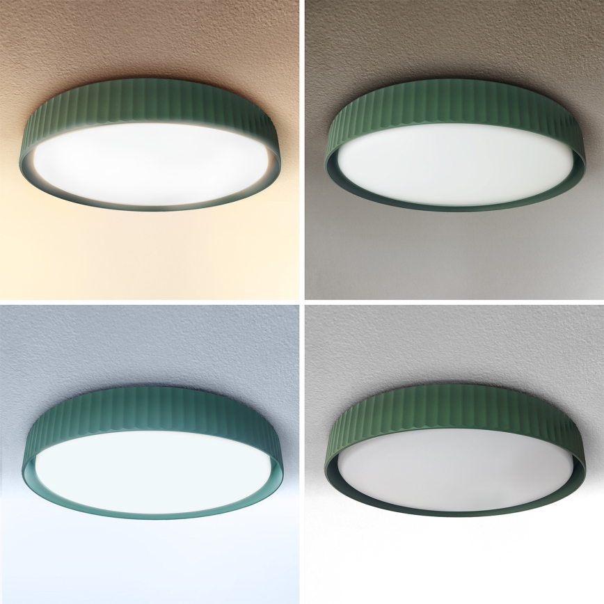 Brilagi - Plafonnier LED dimmable LUCIA LED/60W/230V 3000-6500K Ø 59 cm vert + télécommande