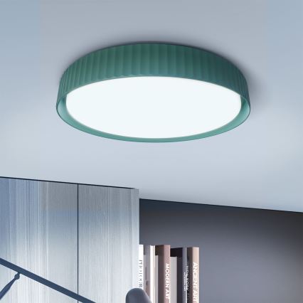 Brilagi - Plafonnier LED dimmable LUCIA LED/60W/230V 3000-6500K Ø 59 cm vert + télécommande