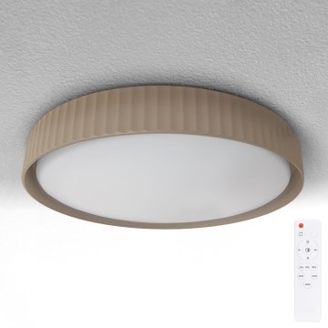 Brilagi - Plafonnier LED dimmable LUCIA LED/48W/230V 3000-6500K diam. 41 cm brun + télécommande