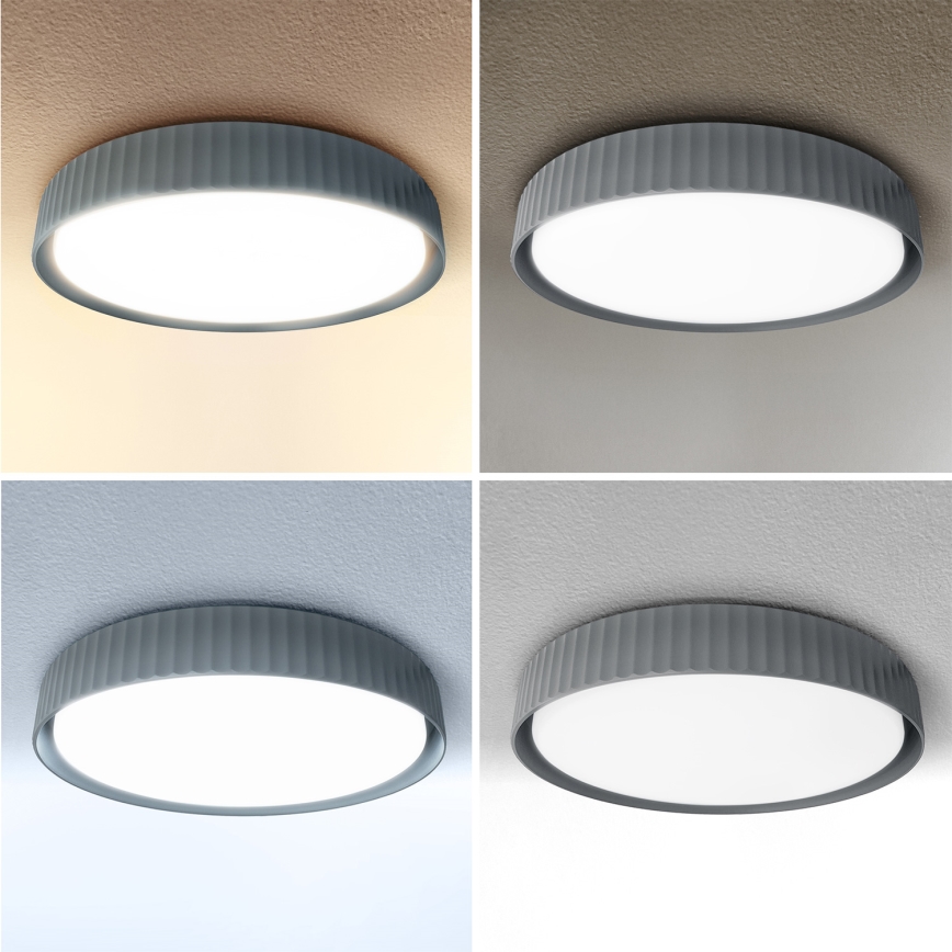 Brilagi - Plafonnier LED dimmable LUCIA LED/48W/230V 3000-6500K Ø 41 cm gris + télécommande