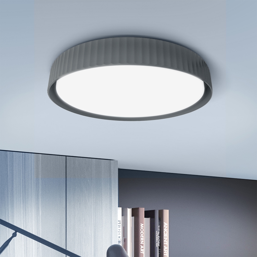 Brilagi - Plafonnier LED dimmable LUCIA LED/48W/230V 3000-6500K Ø 41 cm gris + télécommande