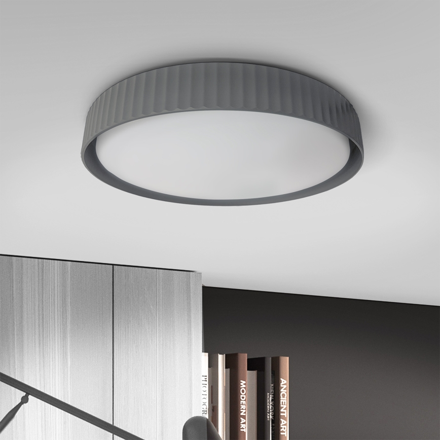 Brilagi - Plafonnier LED dimmable LUCIA LED/48W/230V 3000-6500K Ø 41 cm gris + télécommande