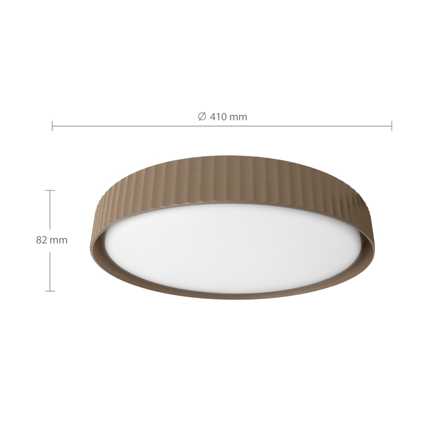 Brilagi - Plafonnier LED dimmable LUCIA LED/48W/230V 3000–6500K Ø 41 cm brun + télécommande
