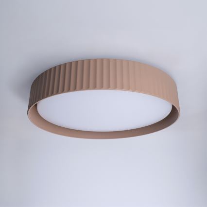 Brilagi - Plafonnier LED dimmable LUCIA LED/48W/230V 3000–6500K Ø 41 cm brun + télécommande