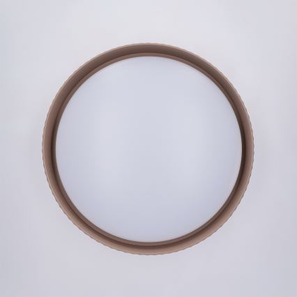 Brilagi - Plafonnier LED dimmable LUCIA LED/48W/230V 3000–6500K Ø 41 cm brun + télécommande