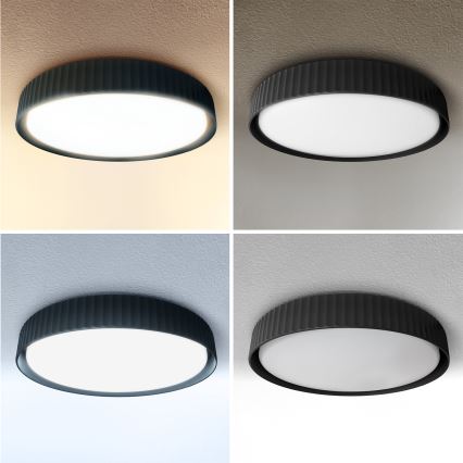 Brilagi - Plafonnier LED dimmable LUCIA LED/48W/230V 3000-6500K Ø 41 cm noir + télécommande