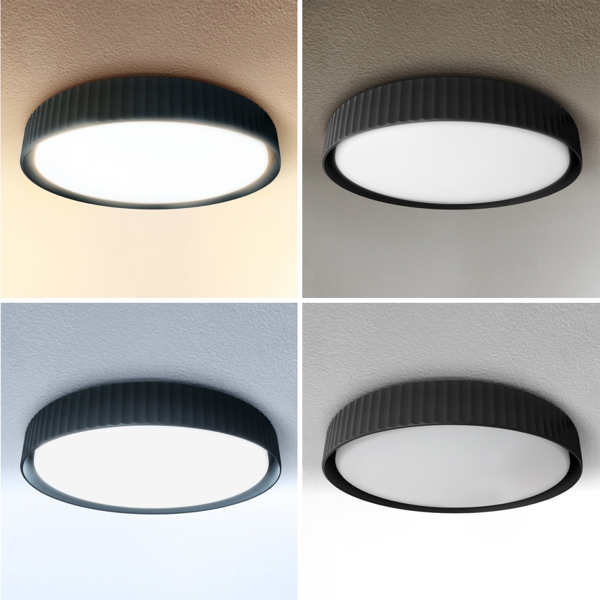 Brilagi - Plafonnier LED dimmable LUCIA LED/48W/230V 3000-6500K Ø 41 cm noir + télécommande