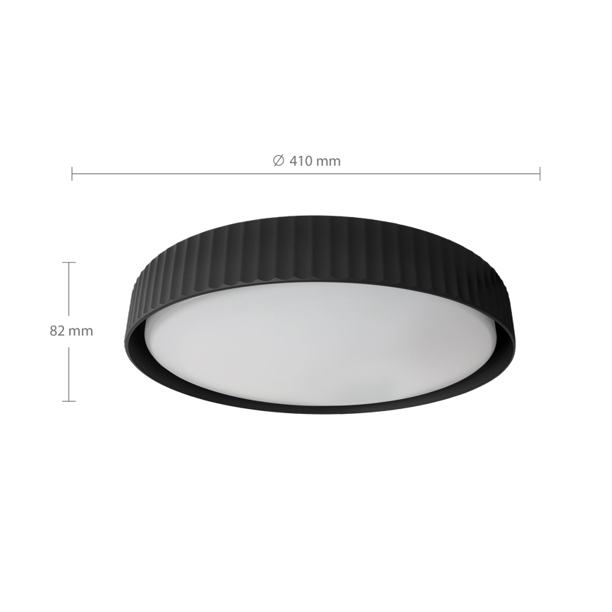 Brilagi - Plafonnier LED dimmable LUCIA LED/48W/230V 3000-6500K Ø 41 cm noir + télécommande