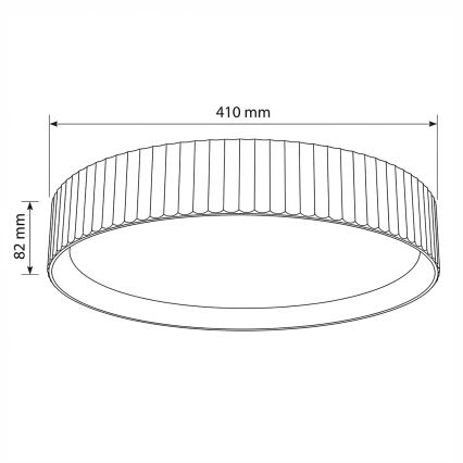 Brilagi - Plafonnier LED dimmable LUCIA LED/48W/230V 3000-6500K Ø 41 cm noir + télécommande