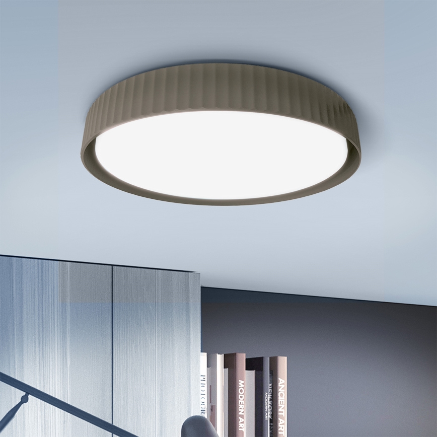 Brilagi - Plafonnier LED dimmable LUCIA LED/48W/230V 3000-6500K diam. 41 cm taupe + télécommande
