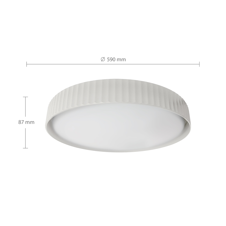 Brilagi - Plafonnier LED dimmable LUCIA LED/60W/230V 3000-6500K Ø 59 cm blanc + télécommande